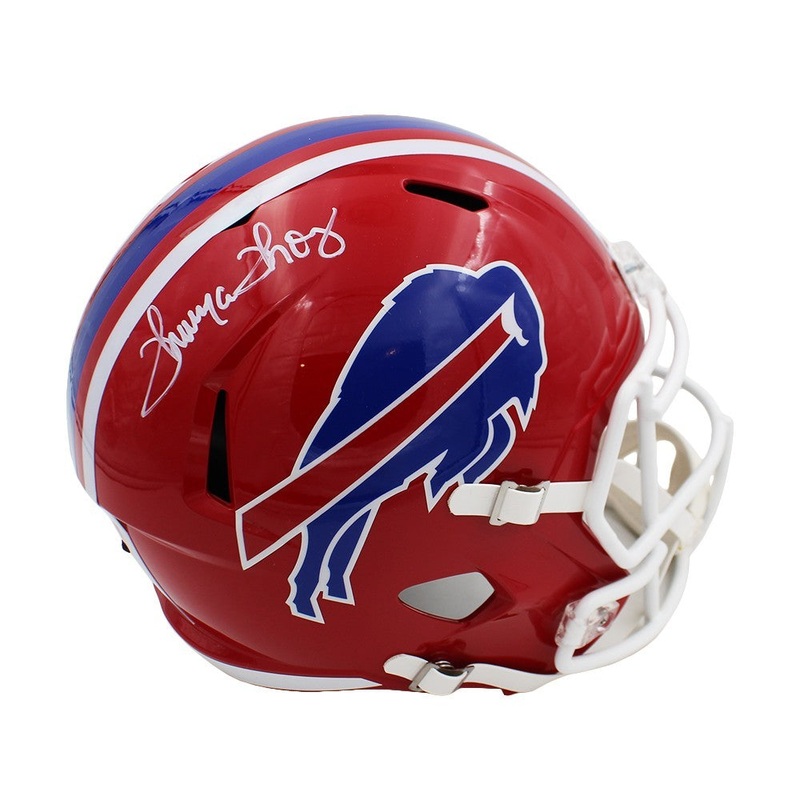 Thurman Thomas Signed Buffalo Bills Speed Full Size Throwback 1987-01 NFL Helmet