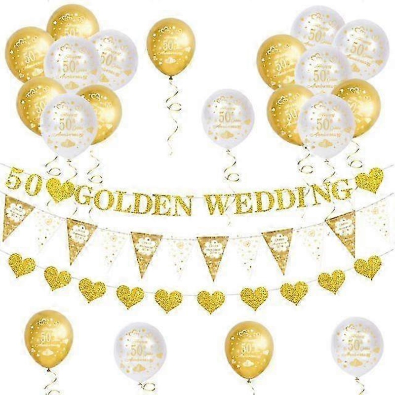 23Ppcs 50th Anniversary Gold Commemorative Collection