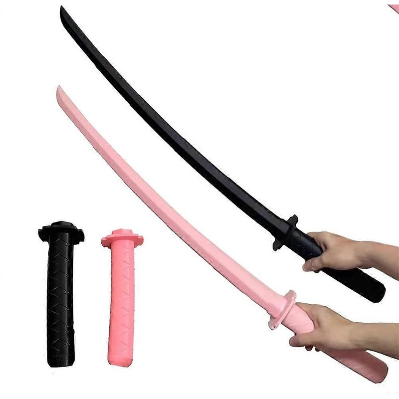 2PCS 3D Printed Gravity Retractable Samurai Sword Model Toys
