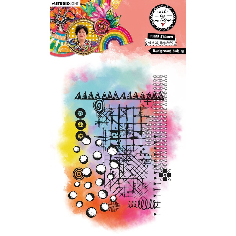 Art By Marlene Clear StampBackground Builder Art By Marlene 12 Pieces