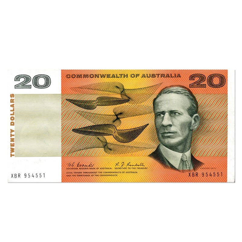 Australia 1968 $20 R402 Coombs/Randall Uncirculated Banknote