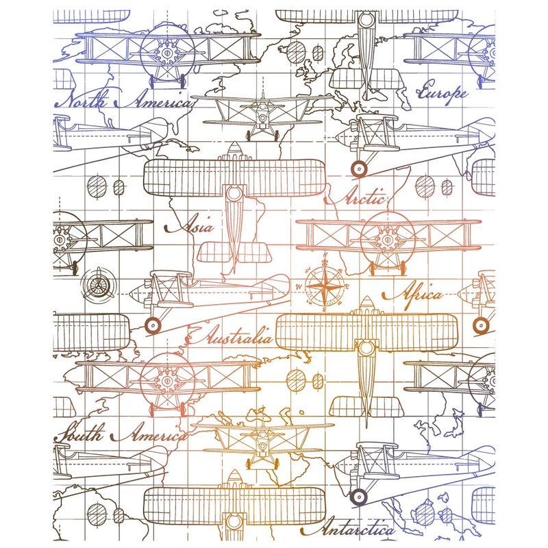Aviator – 5×6 Rubber Cling Background Stamp