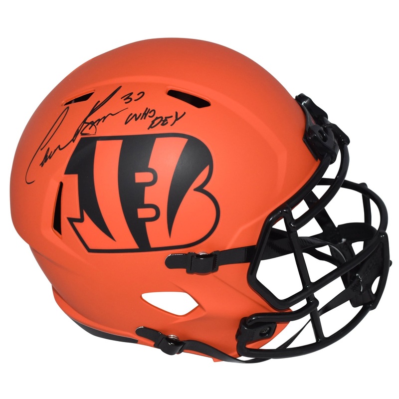 CHASE BROWN AUTOGRAPHED CINCINNATI BENGALS RAVE FULL SIZE HELMET W/ WHO DEY