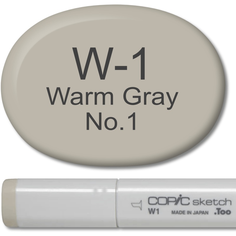 Copic Sketch Marker – W1 Warm Gray 1