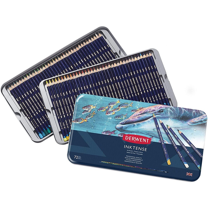Derwent Inktense Pencil Sets, 72-Color Set