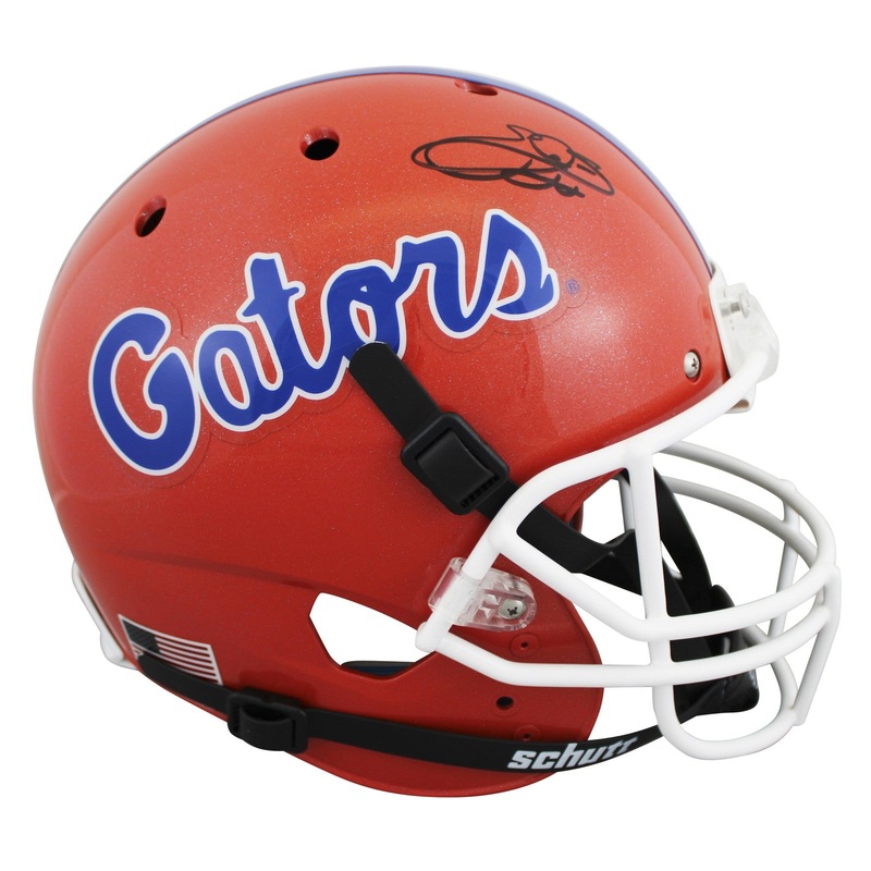 Florida Emmitt Smith Signed Schutt Full Size Rep Helmet BAS Witnessed #W897341