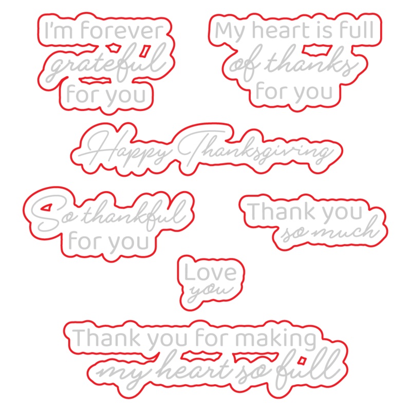Forever Grateful – Coordinating Honey Cuts