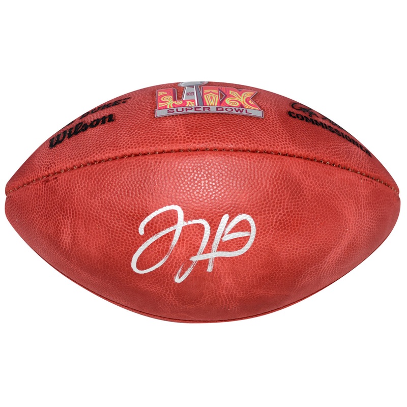 JALEN HURTS SIGNED PHILADELPHIA EAGLES WILSON SUPER BOWL LIX FOOTBALL FANATICS