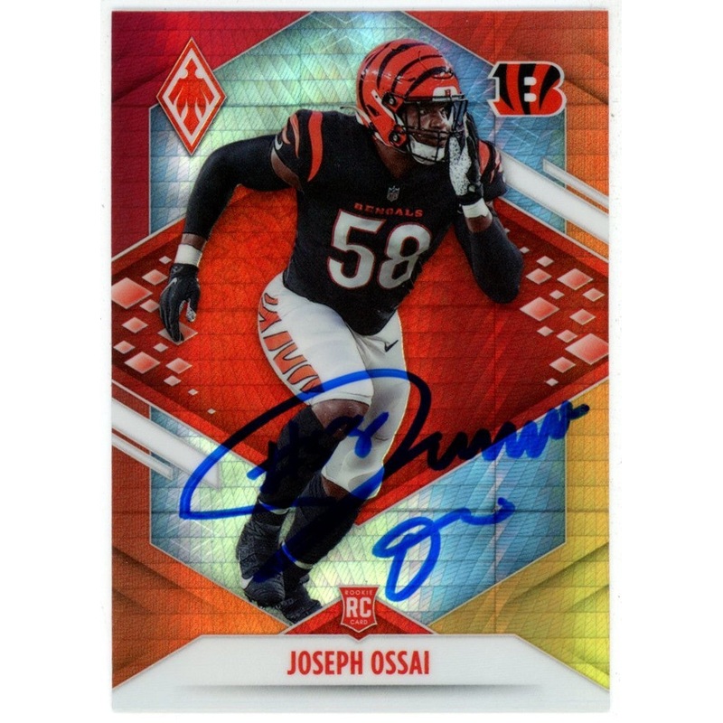 Joseph Ossai Autographed 2021 Phoenix Fire Burst #170 Trading Card Beckett 50162