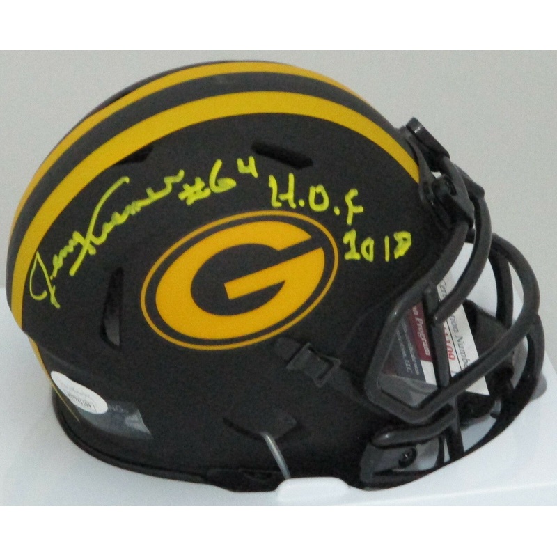 Packers JERRY KRAMER Signed Riddell ECLIPSE Mini Helmet AUTO w/ HOF 18 – JSA