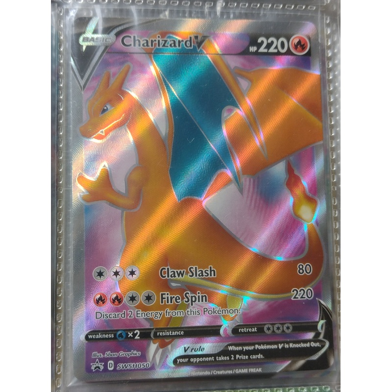 Pokemon Sword and Shield Champions Path Elite Trainer Box Charizard V #SWSH050 Black Star Promo Holo Trading Card