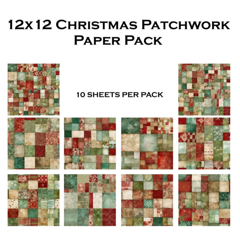 Simply Stated – Christmas Patchwork 12×12 Paper Pack
