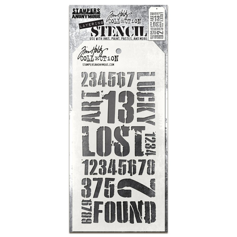 Stampers Anonymous Industrial Tim Holtz Layering Stencil