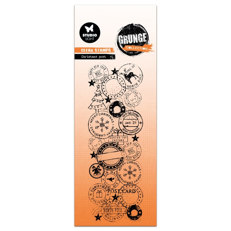 Studio Light Grunge – Clear Stamp Christmas Post