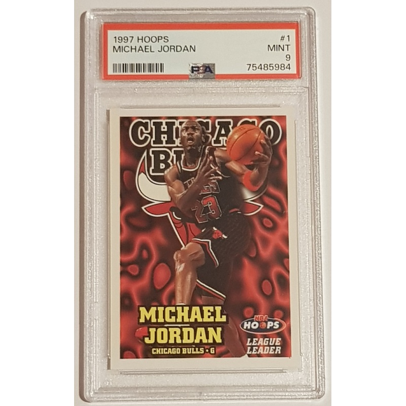 1997-98 NBA Hoops Michael Jordan #1 PSA 9 Trading Card