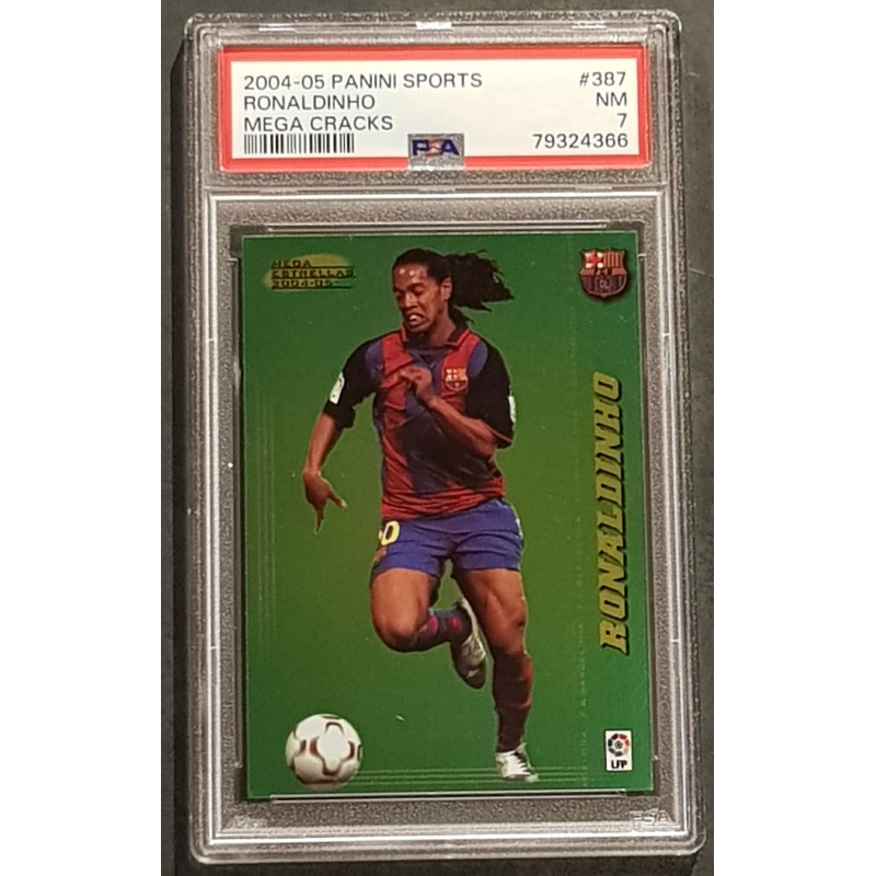 2004-05 Panini Megacracks La Liga Ronaldinho #387 PSA 7 Trading Card