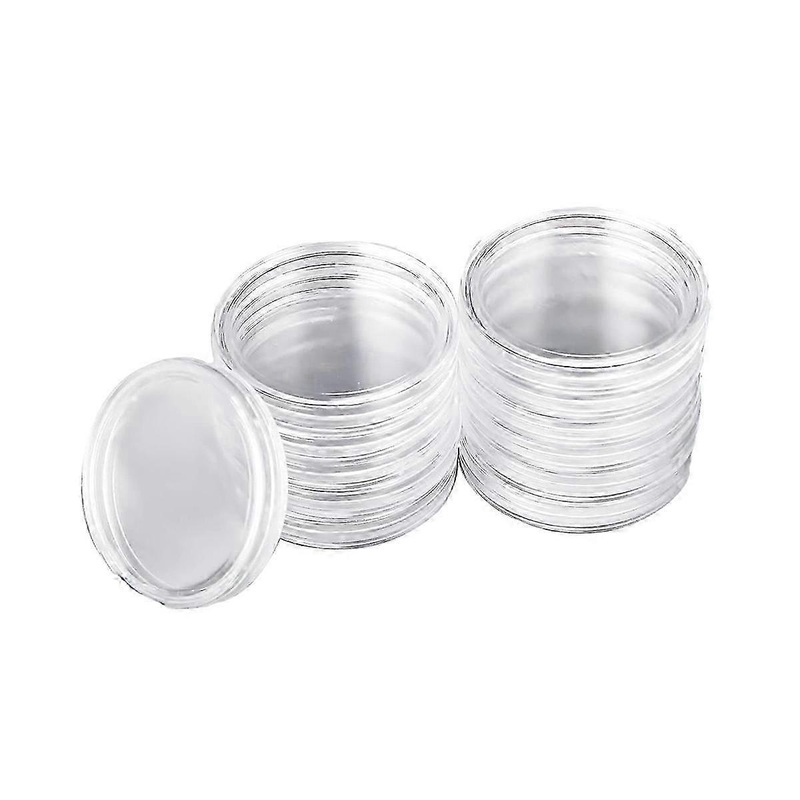 30 mm Round Plastic Coin Capsules with Storage Organizer Box for Coin Collection