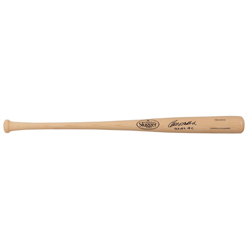 Bill Madlock Signed Louisville Slugger Pro Blonde Bat w/4x NL BC -(SCHWARTZ COA)