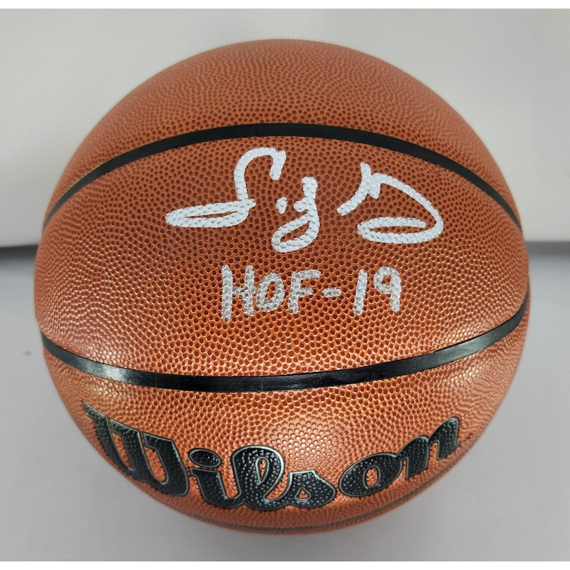 Bucks SIDNEY MONCRIEF Signed Wilson Replica I/O Basketball AUTO w/ HOF 19 JSA