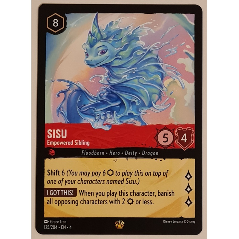 Disney Lorcana Ursula’s Return Sisu Empowered Sibling #125/204 Legendary Rare Trading Card
