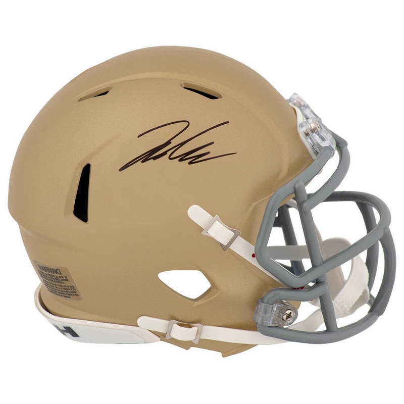 Jaden Greathouse Signed Notre Dame Riddell Speed Mini Helmet – (SCHWARTZ COA)