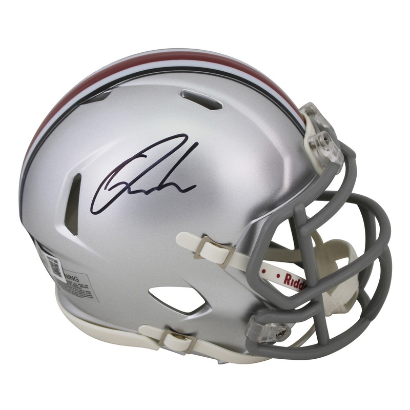 Ohio State Quinshon Judkins Authentic Signed Speed Mini Helmet BAS Witnessed