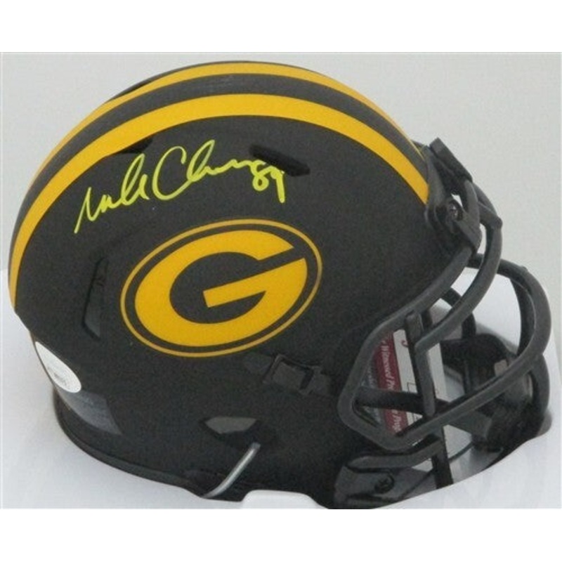 Packers MARK CHMURA Signed Riddell ECLIPSE Speed Mini Helmet AUTO – JSA