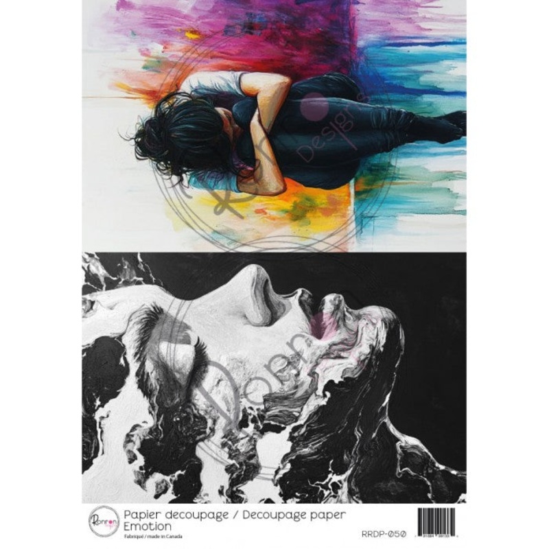 Ronron designs -Papier de riz: motions