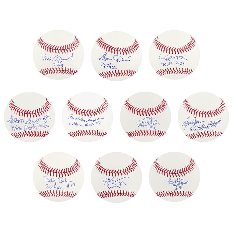 (Set of 10 Balls) A League Of Their Own Single Signed Baseball w/Character Names