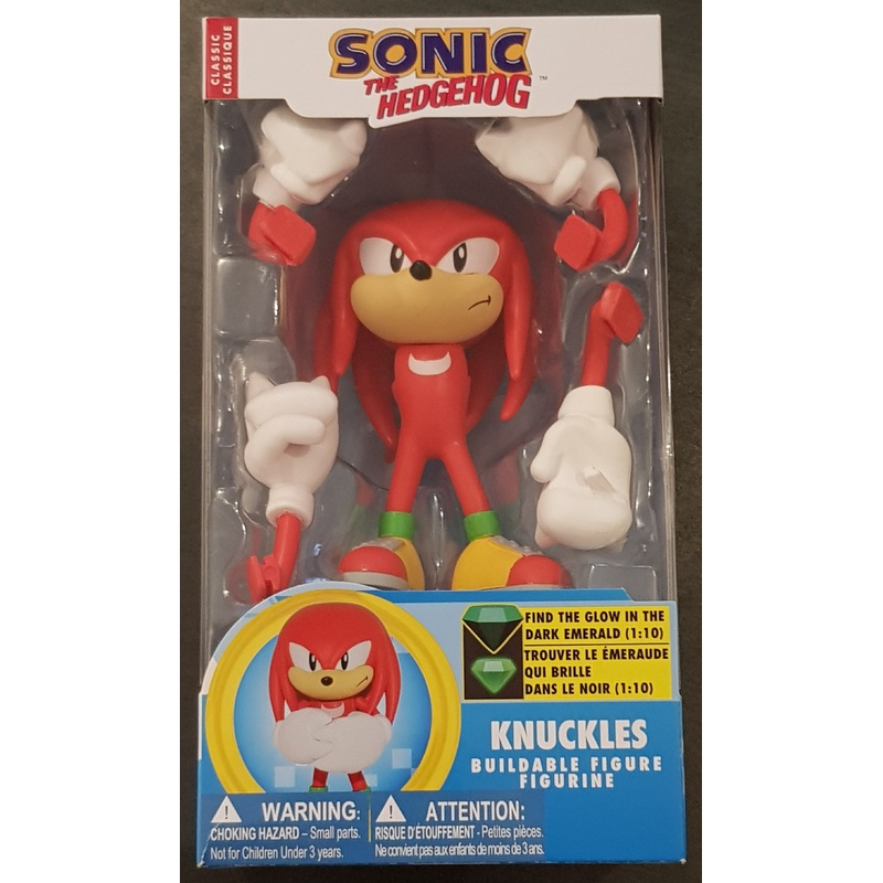 Sonic the Hedgehog Wave 2 Knuckles Buildable Figure (Classic vers.)