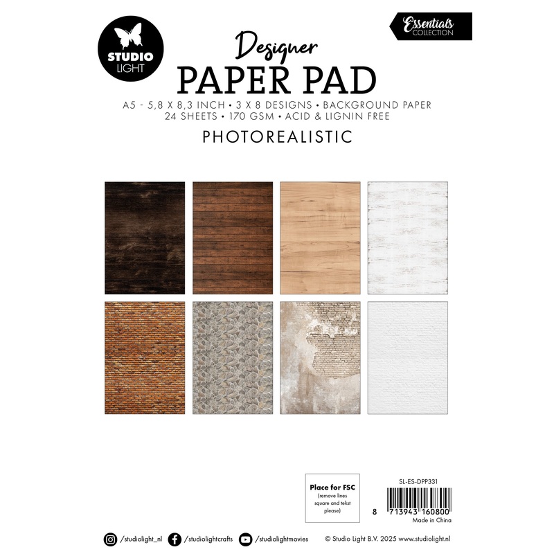 Studio Light Designer Paper Pad Photorealistic Essentials