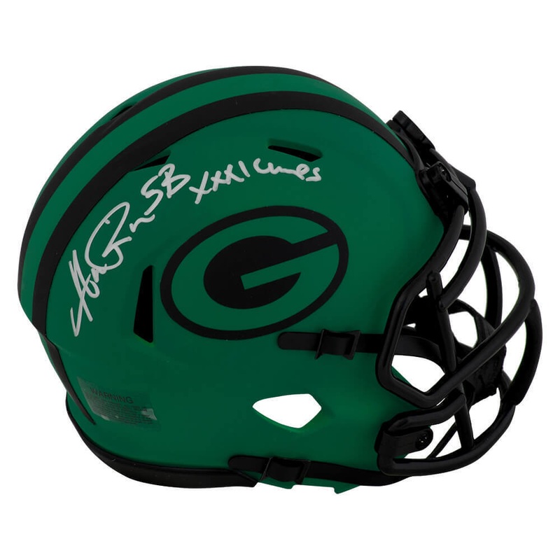 Andre Rison Signed Packers RAVE Riddell Mini Helmet w/SB XXXI Champs – (SS COA)