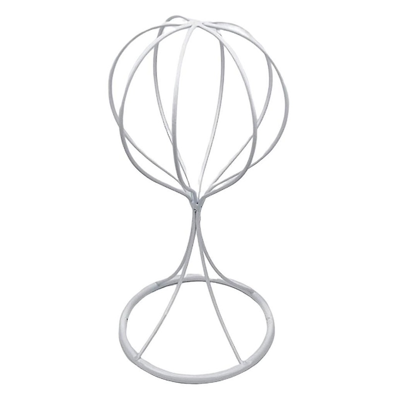 Balloon Shape Tabletop Decorative Metal Wig Hat Caps Holder Display Stand 32cm