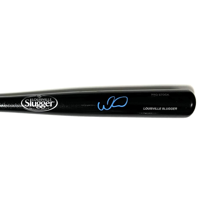 Brewers Catcher WILLIAM CONTRERAS Signed Louisville Slugger Black Bat AUTO – BAS
