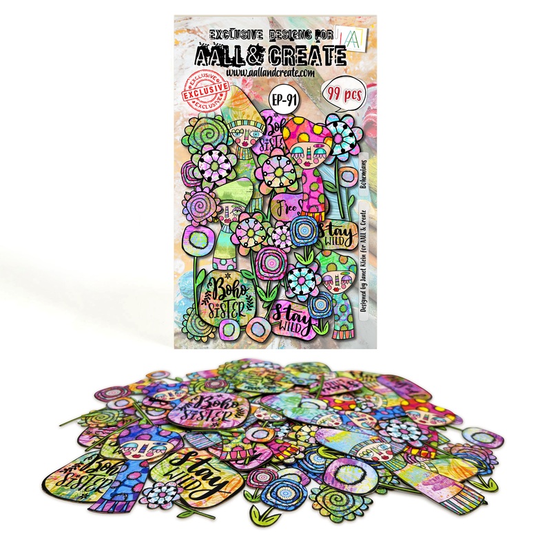 #EP-91 – Ephemera Die-Cuts – Bohemians