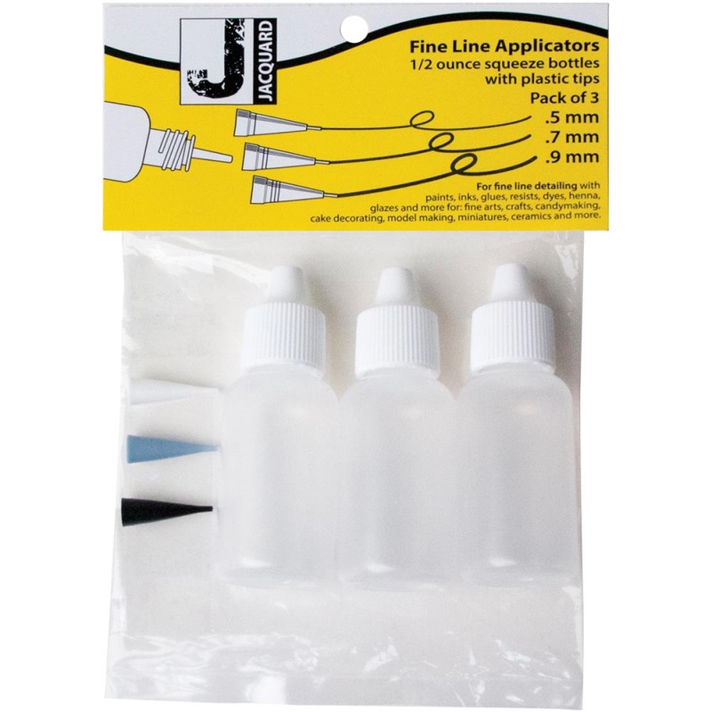 Jacquard Fine Line Applicators W/Plastic Tips 3/Pkg