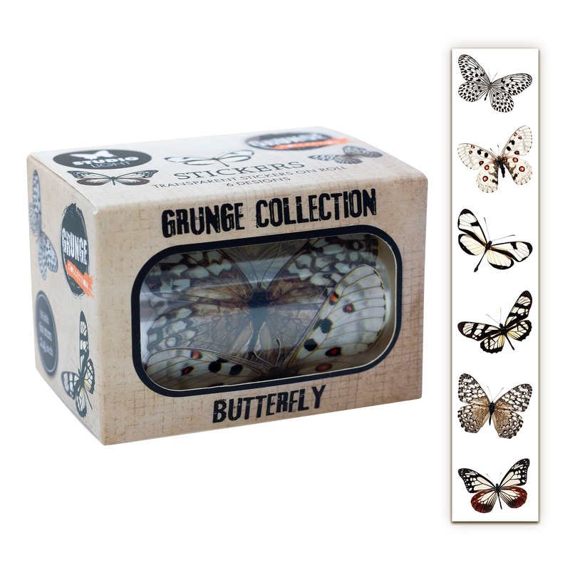Studio Light Grunge – Clear Stickers Butterfly