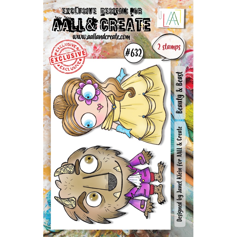 #632 – A7 Clear Stamp Set – Beauty & Beast