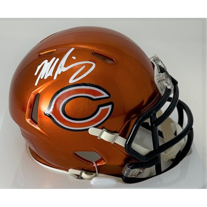 Bears MIKE SINGLETARY Signed Riddell FLASH Speed Mini Helmet AUTO – BAS