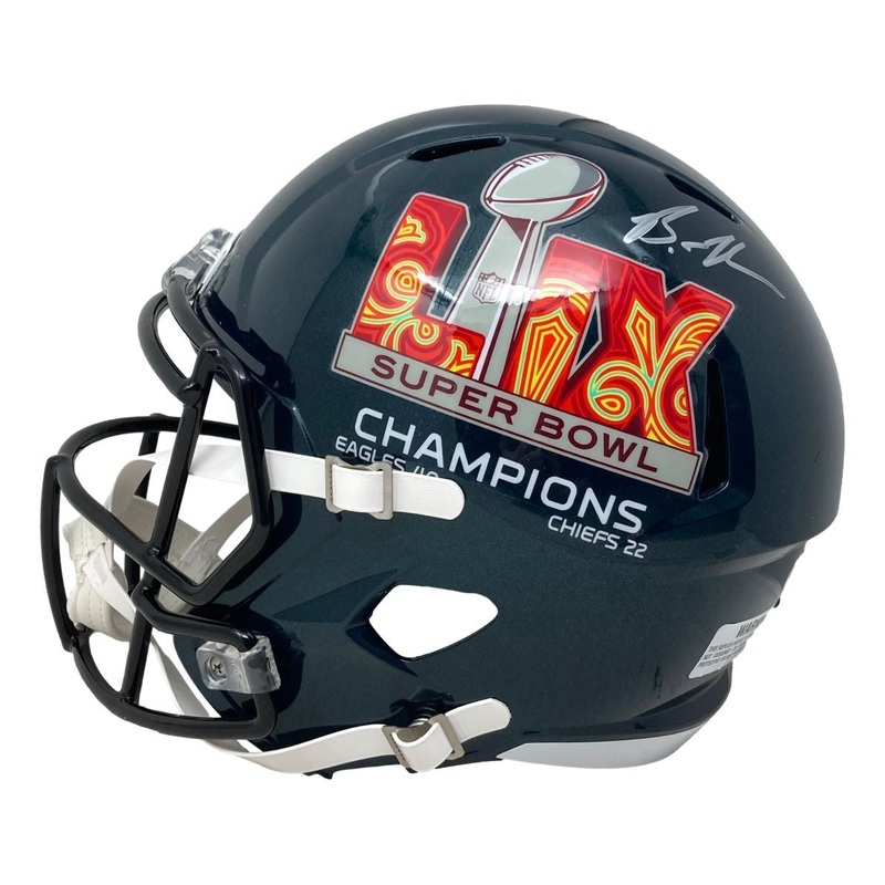 Brandon Graham Signed Philadelphia Eagles FS Super Bowl 59 LIX Replica Helmet