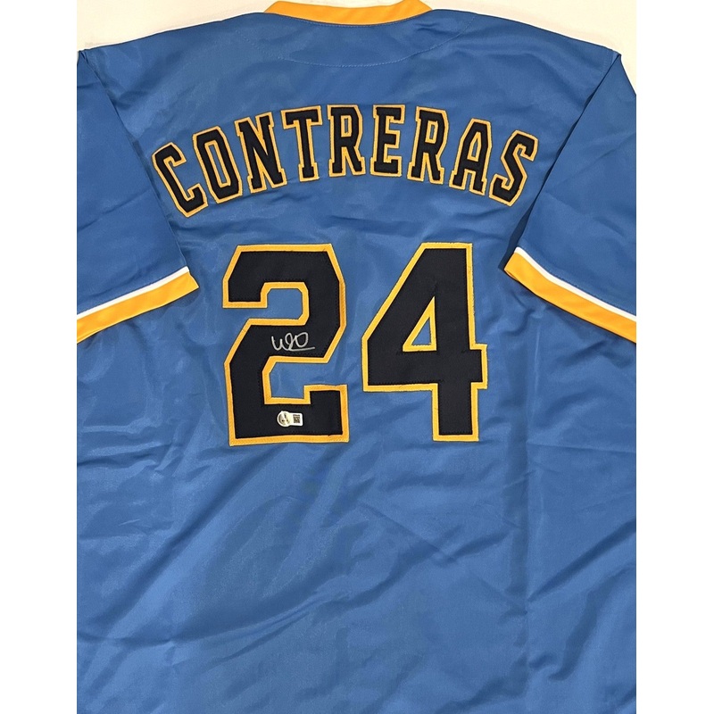 Brewers All Star WILLIAM CONTRERAS Signed Custom Replica MKE Jersey AUTO – BAS