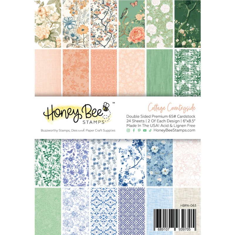 Cottage Countryside Paper Pad 6×8.5 – 24 Double-Sided Sheets