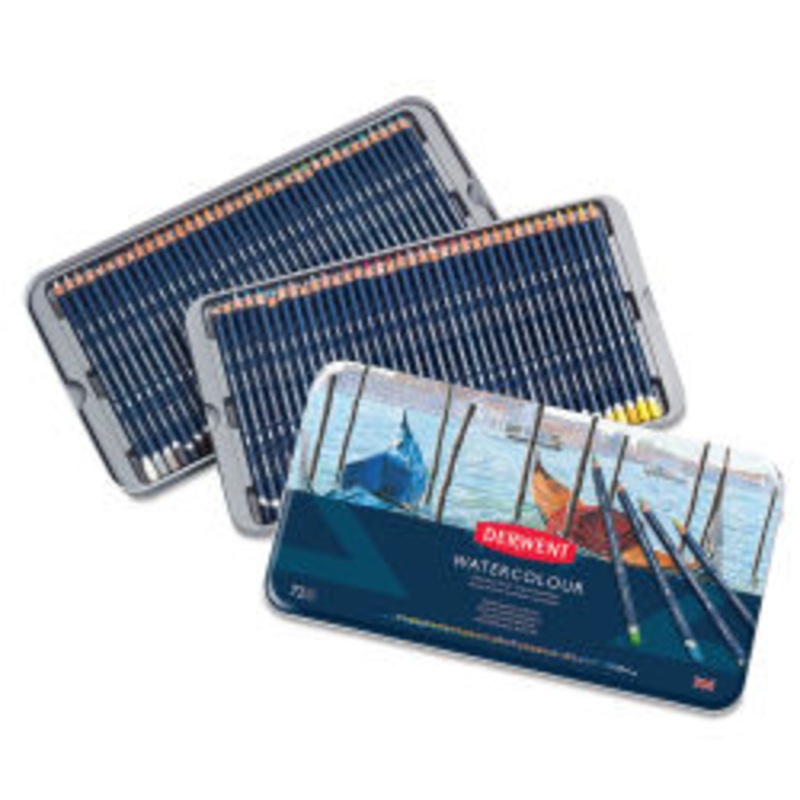 Derwent Watercolor Pencil Sets, 72-Color Set