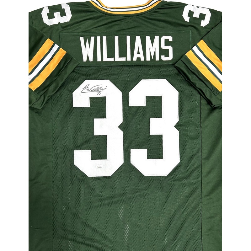 Packers Safety EVAN WILLIAMS Signed Custom Replica GREEN Jersey AUTO – JSA