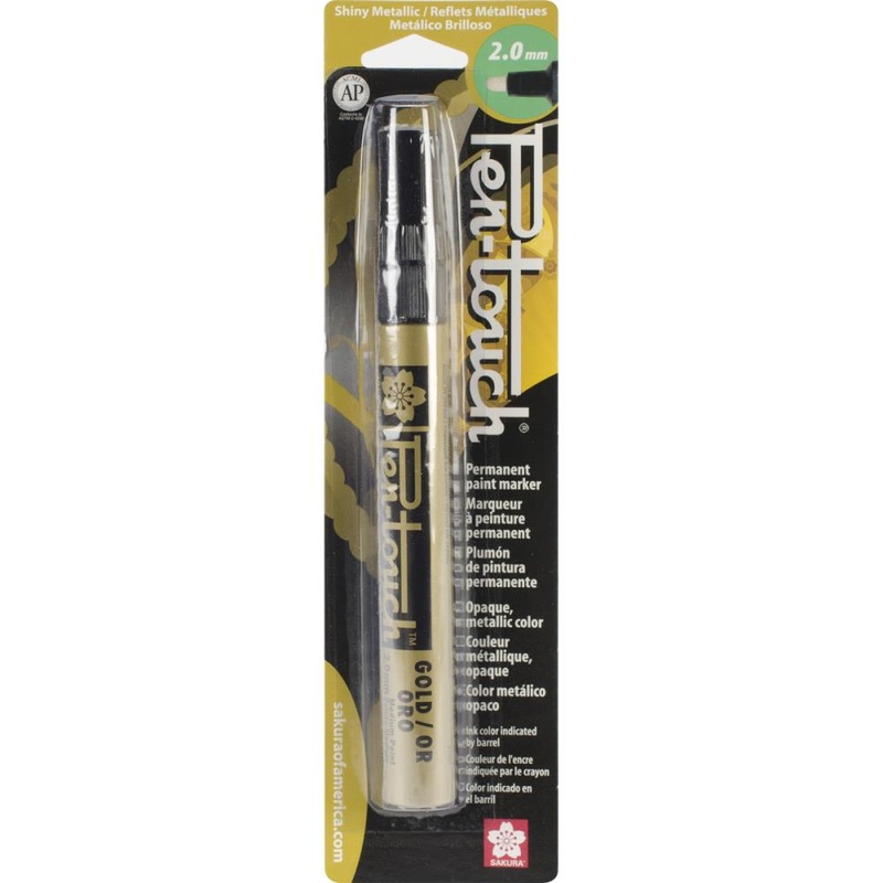 Pen-Touch Paint Marker Medium Point 2mm Gold Metallic
