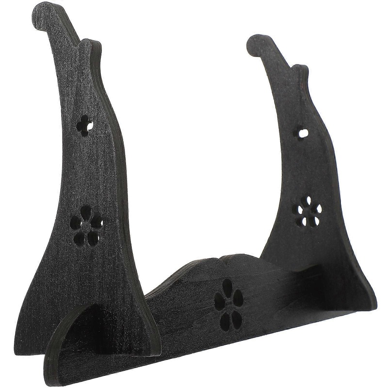 Wooden Flute Display Stand Decorative Swords Collection Rack Home Display Rack