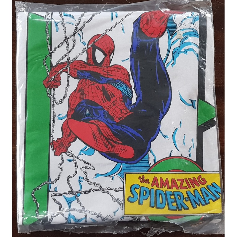 1989 Amazing Spider-Man Todd McFarlane Comic Images T-shirt XL White (Vtg)