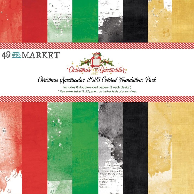 49 And Market Collection Pack 12X12 Colored Foundation, Christmas Spectacular