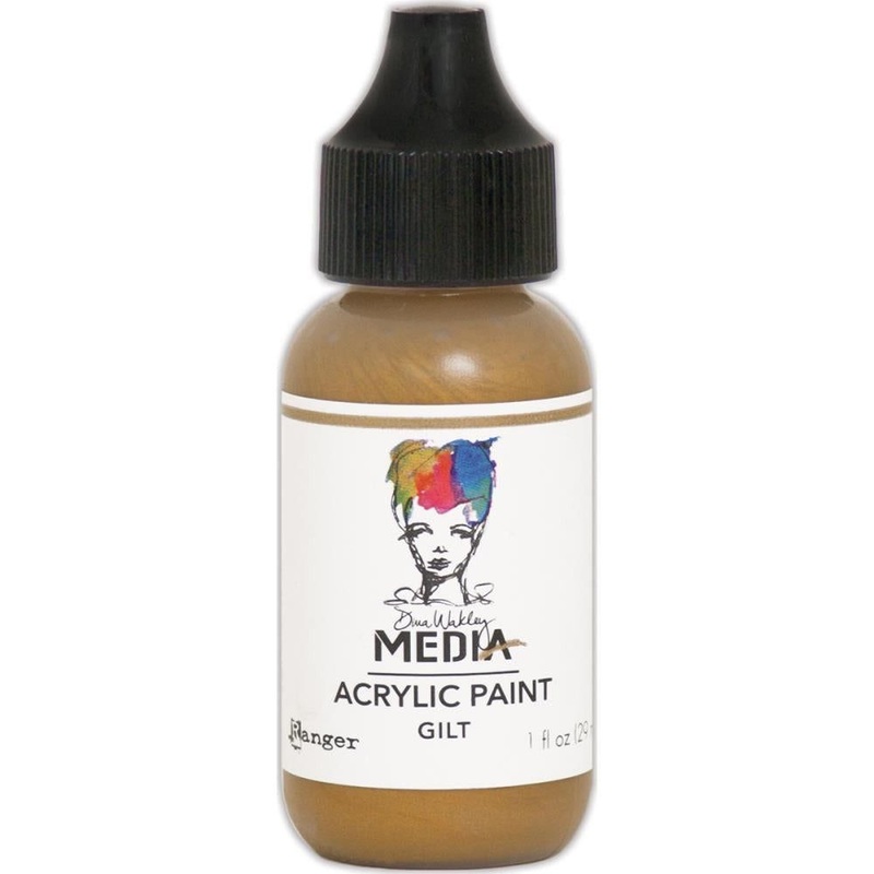 Dina Wakley Media Acrylic Paint 1oz – Gilt