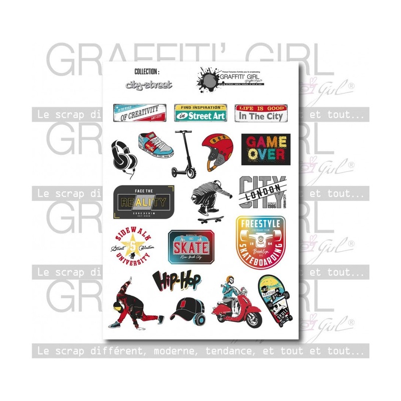 Graffiti Girl – Die-cut City Street